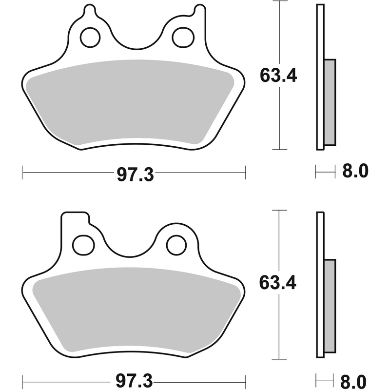 Placute de frana BREMBO