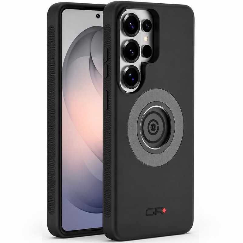Husă de telefon GRxplore cu eliberare rapidă pentru Samsung Galaxy S26 Ultra, neagră
