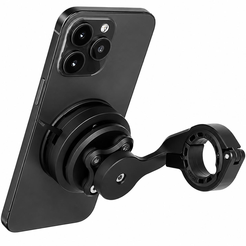 Suport telefon curbat pentru ghidonul motocicletei GRxplore MT10, negru
