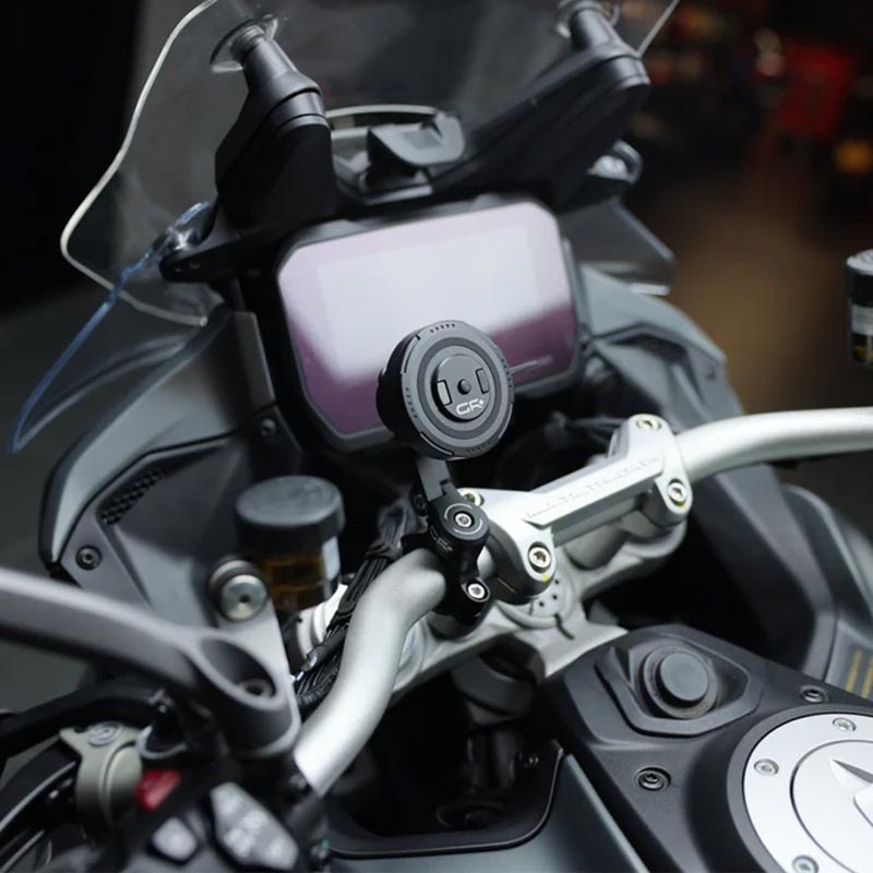 Suport telefon pentru ghidonul motocicletei cu braț reglabil GRxplore MT11 negru