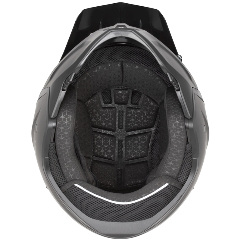 Cască modulară de motocicletă Cassida Cross Country Code alb-roșu-albastru-negru