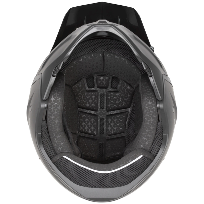 Cască modulară de motocicletă Cassida Cross Country Code negru mat-gri închis-gri deschis