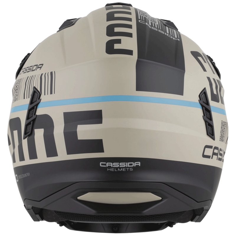 Cască modulară pentru motocicletă Cross Country Code nisip mat-negru-albastru deschis