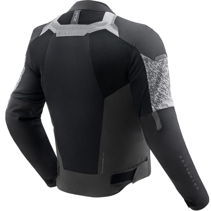 Geacă de motocicletă Rebelhorn Jax negru-gri