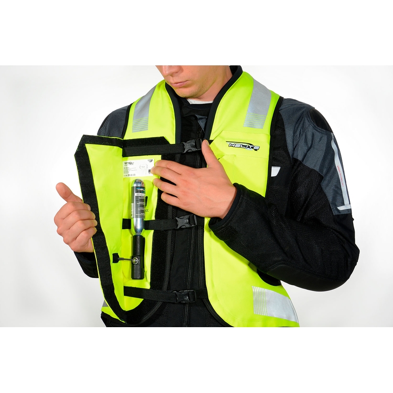 Vestă airbag HELITE Turtle 2 galben fluo
