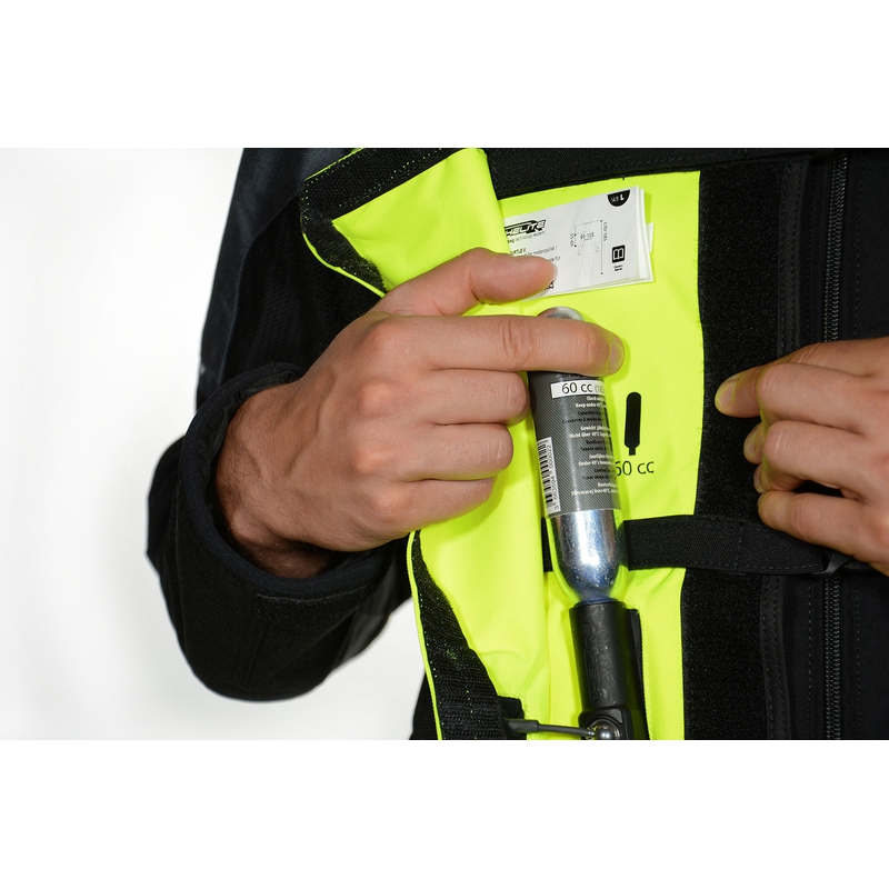 Vestă airbag HELITE Turtle 2 galben fluo
