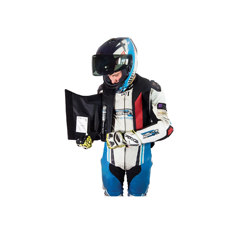 Airbag vesta HELITE GP Air 2 negru și alb