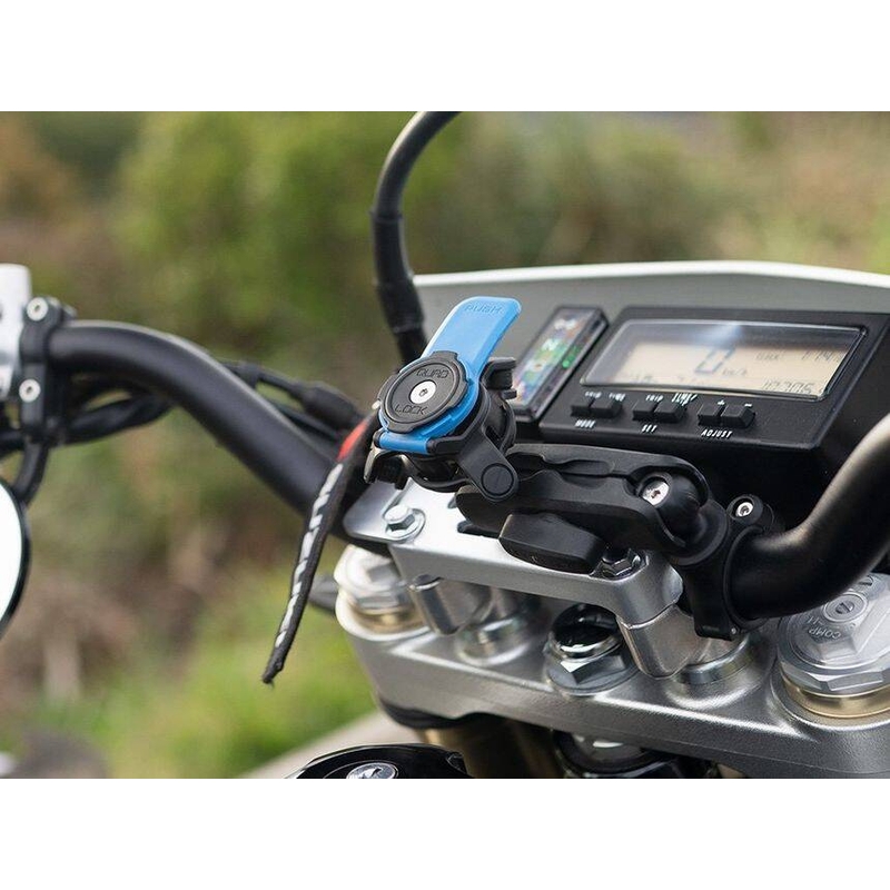 Suport telefon Quad Lock® 360 cu manetă de eliberare, albastru-negru