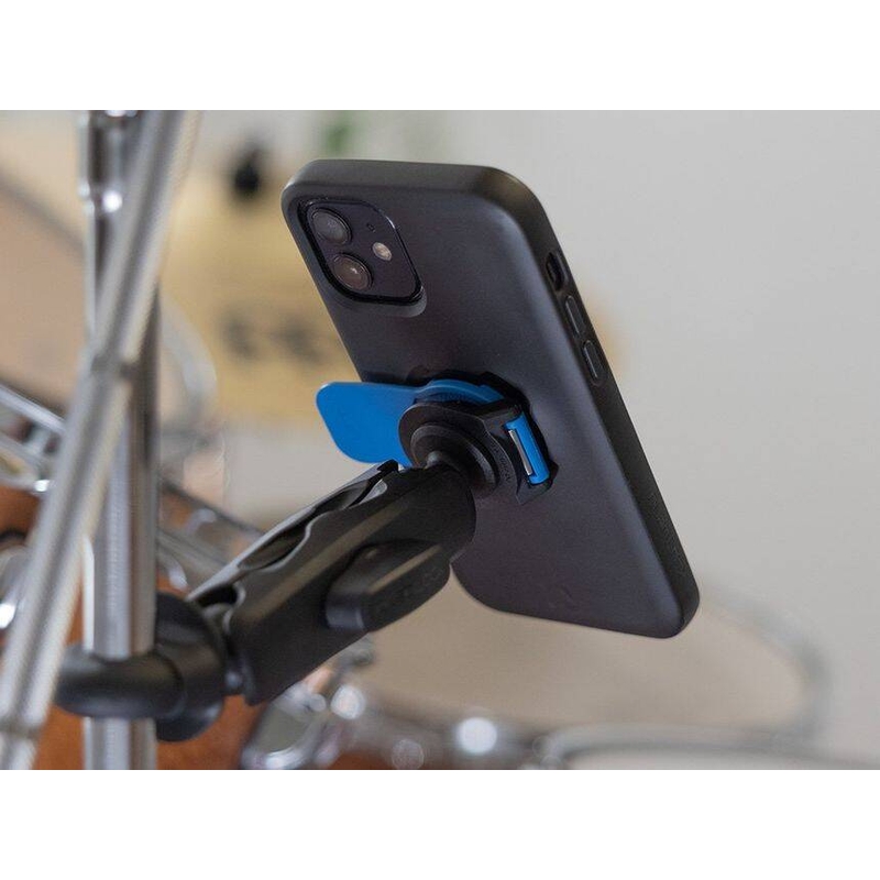 Suport telefon Quad Lock® 360 cu manetă de eliberare, albastru-negru