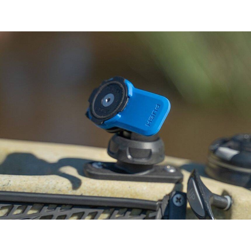 Suport telefon Quad Lock® 360 cu manetă de eliberare, albastru-negru
