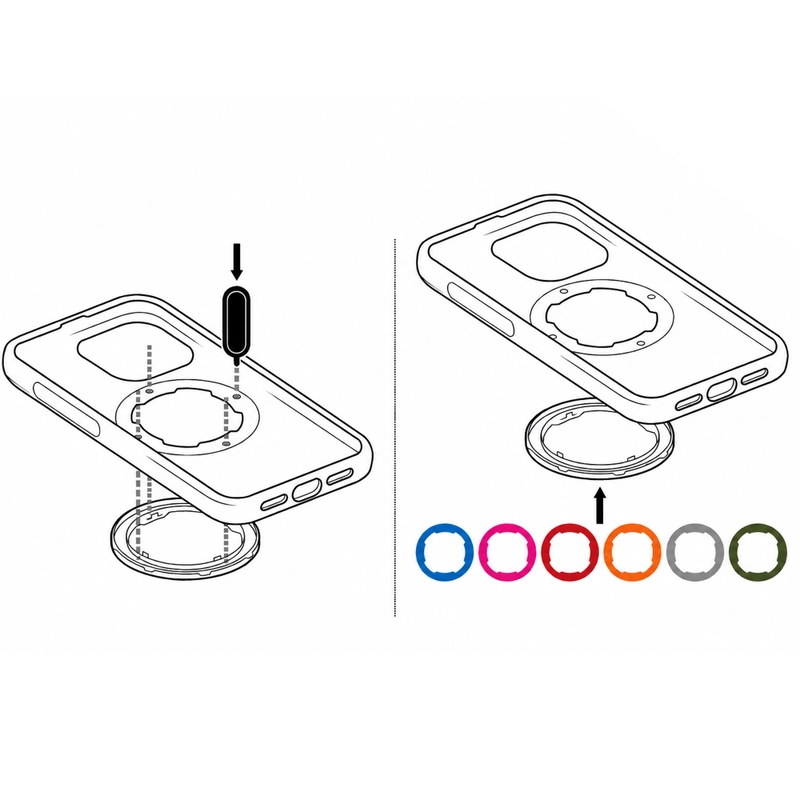 Inel Quad Lock® MAG 2 gri