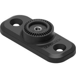 Bază dreptunghiulară plată cu 2 găuri Quad Lock® 360, neagră