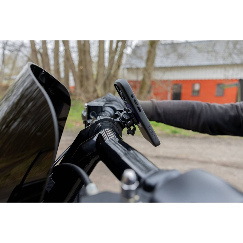 Suport telefon Quad Lock® PRO mare pentru ghidon, negru
