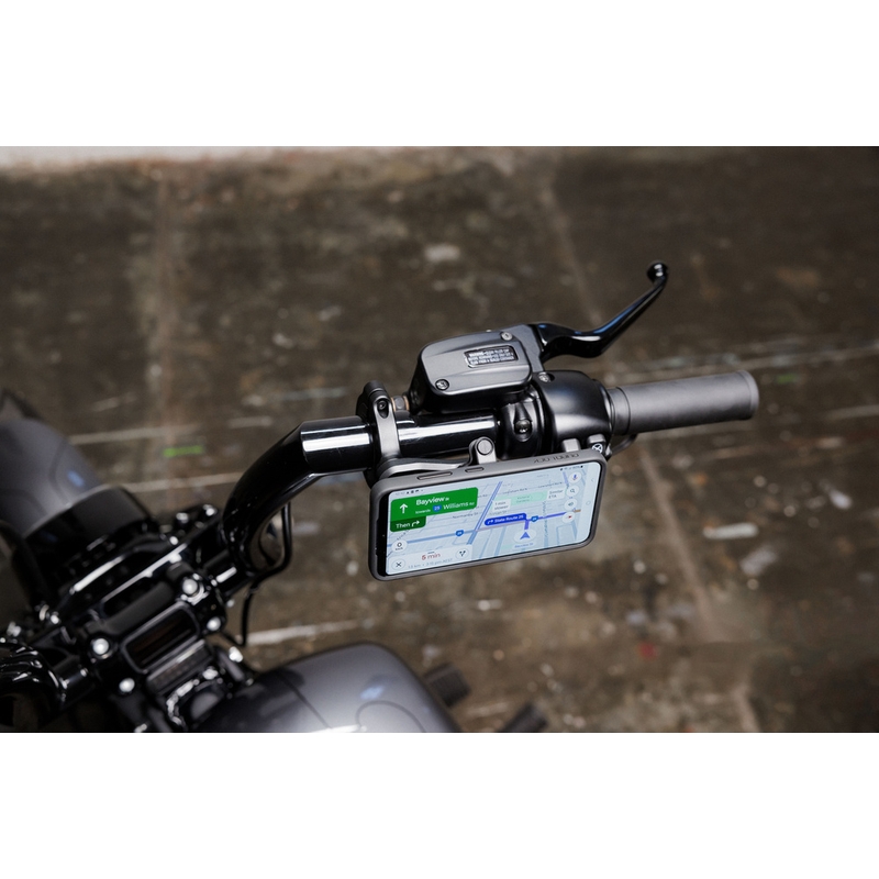 Suport telefon Quad Lock® PRO mare pentru ghidon, negru