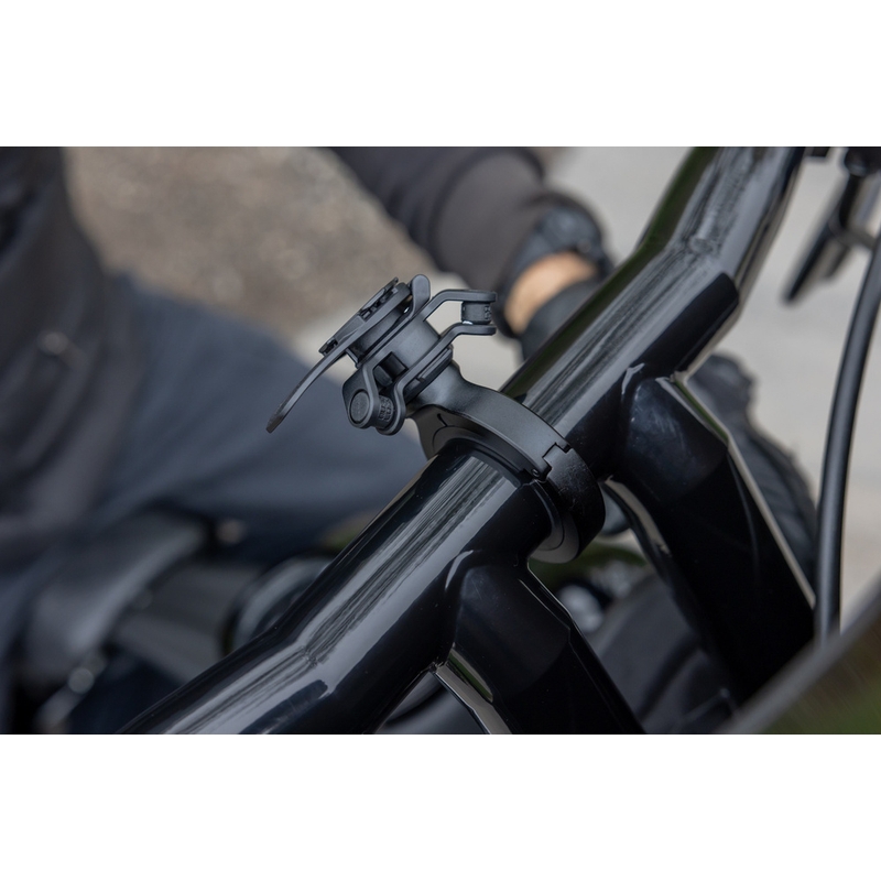 Suport telefon Quad Lock® PRO mare pentru ghidon, negru