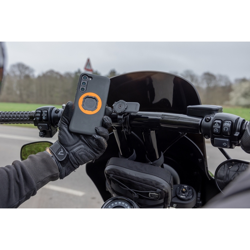 Suport telefon Quad Lock® PRO mare pentru ghidon, negru