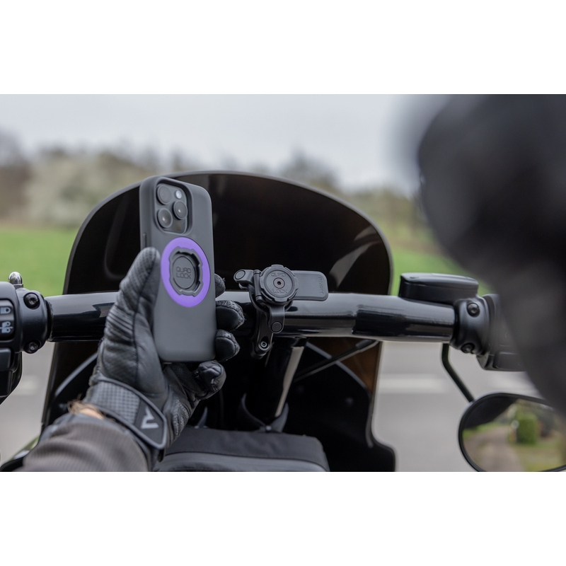 Suport telefon Quad Lock® PRO mare pentru ghidon, negru