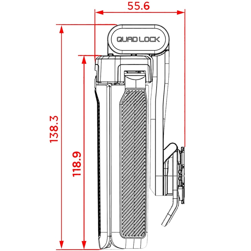 Trepied Quad Lock® negru