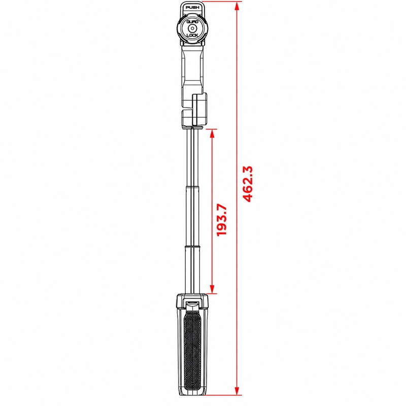 Trepied Quad Lock® negru