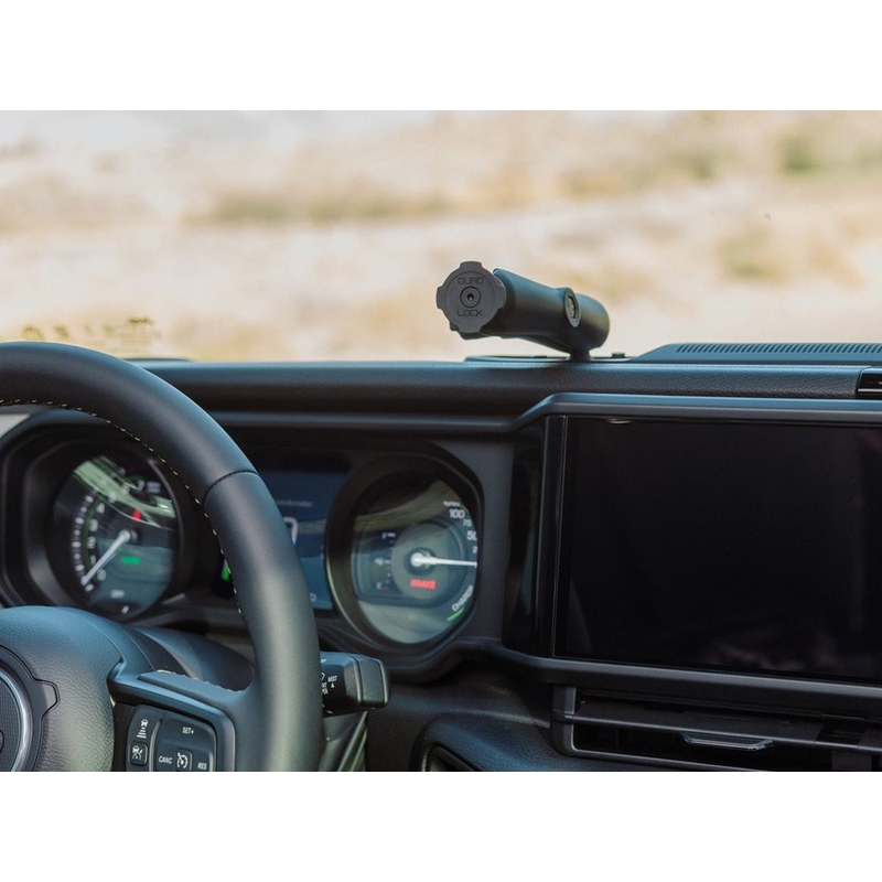 Adaptoare Quad Lock® Car - Capac superior cu bilă, negru