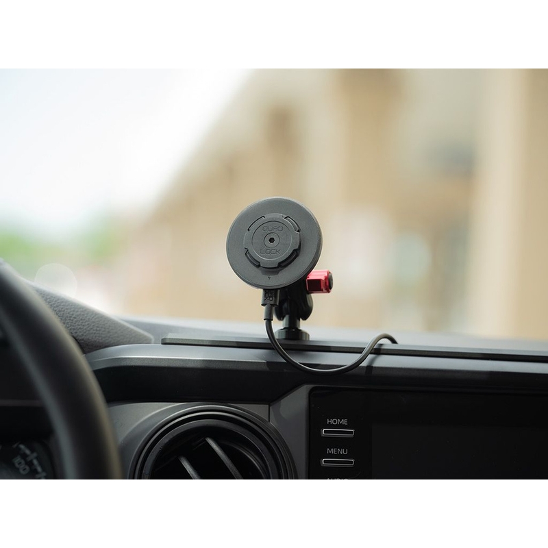 Adaptoare Quad Lock® Car - Capac superior cu bilă, negru