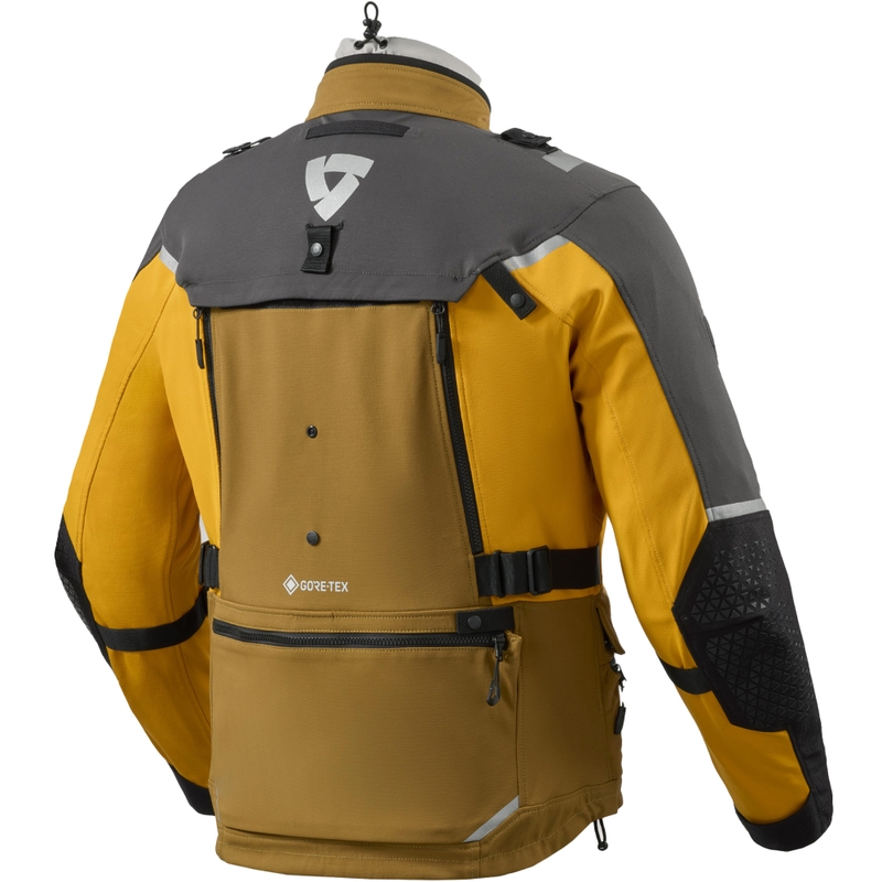 Geacă de motocicletă Revit Defender 4 GTX negru-galben-muștar
