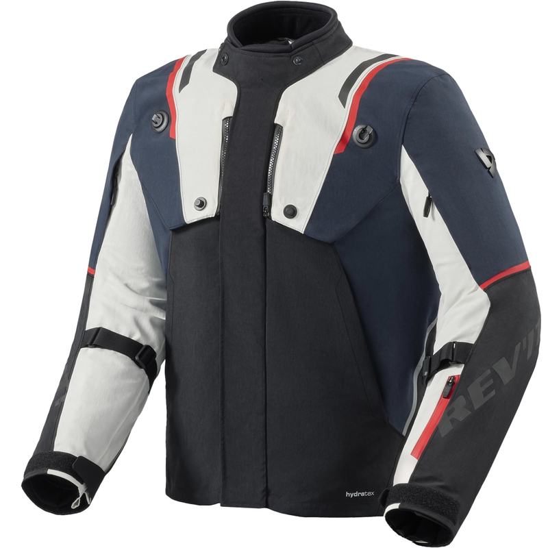 Geacă de motocicletă Revit Fractal H2O albastru-alb