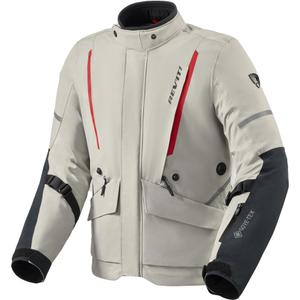 Geacă de motocicletă Revit Vertical 2 GTX gri-roșu