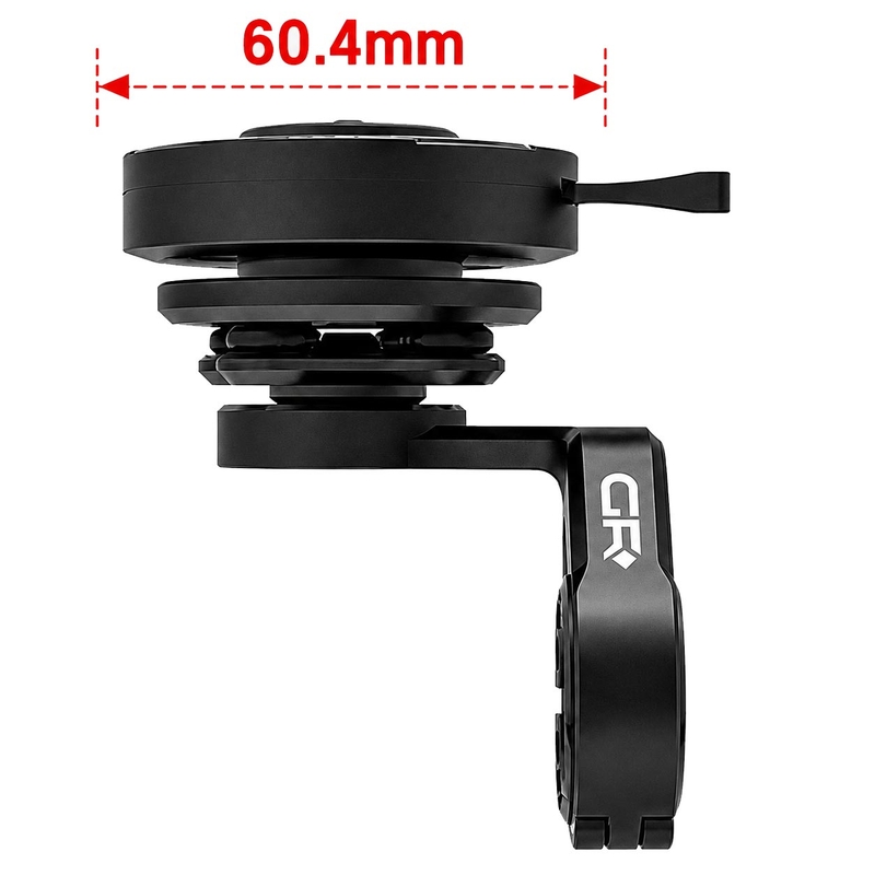 Suport telefon curbat pentru ghidonul motocicletei GRxplore MT10, negru