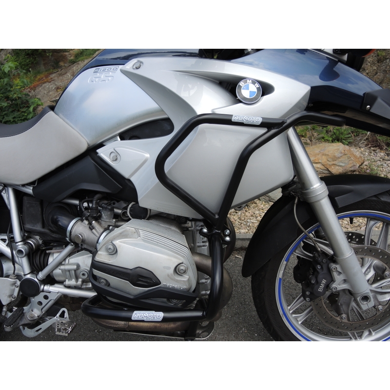 Engine guards RDMOTO Negru upper + lower pentru BMW R 1200 GS 2004-2007