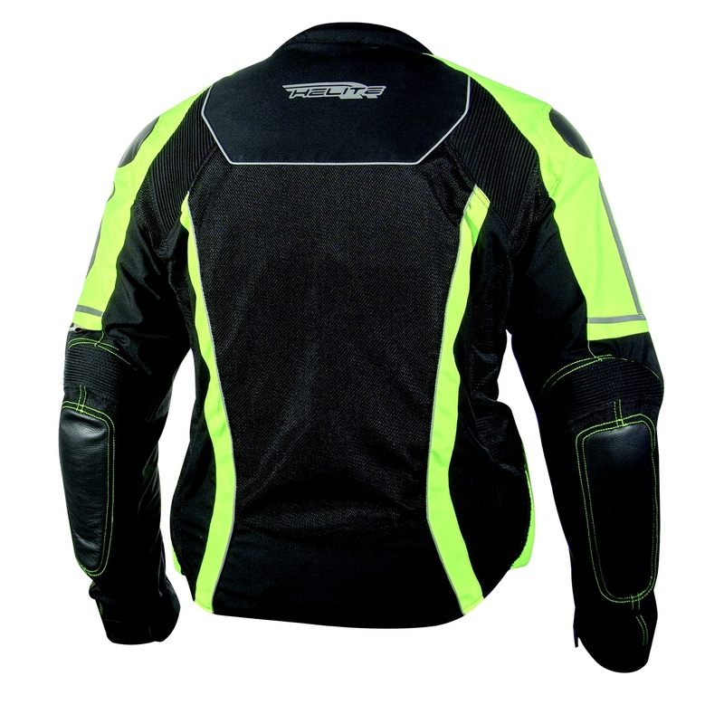Jachetă cu airbag HELITE Vented negru-galben-fluo