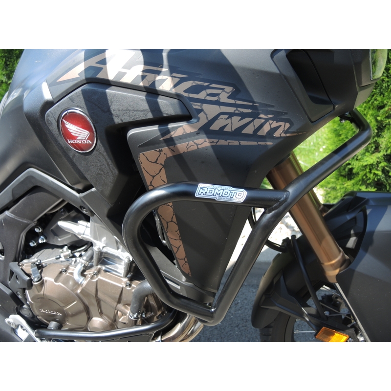 Engine guards RDMOTO matt black upper + lower pentru HONDA CRF 1000 L Africa Twin 2016-2019