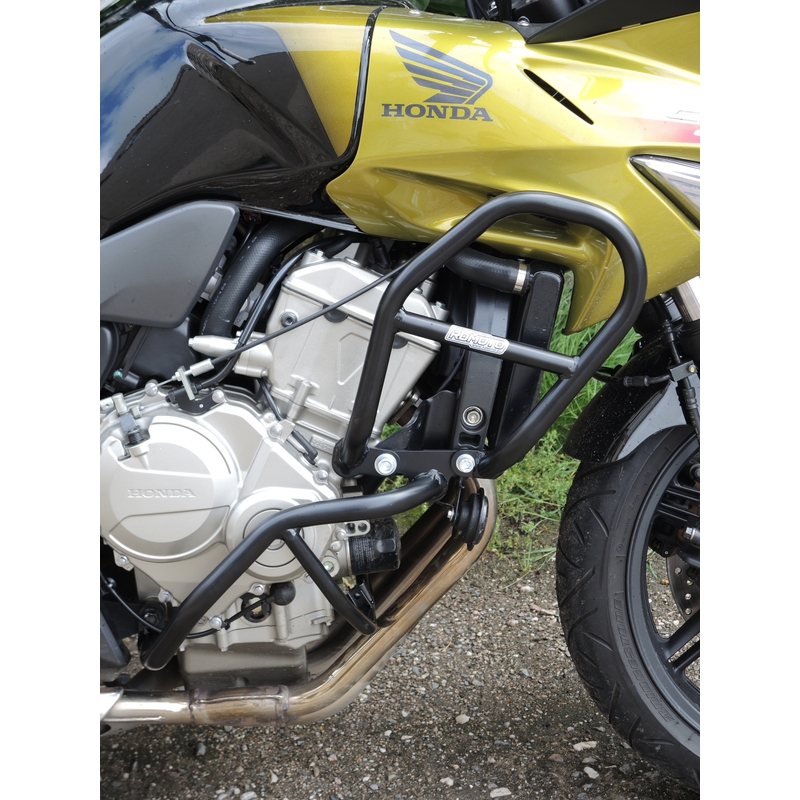 Engine guards RDMOTO matt black upper + lower pentru HONDA CBF 600 / S 2008-2012