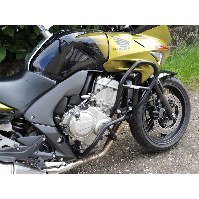 Engine guards RDMOTO matt black upper + lower pentru HONDA CBF 600 / S 2008-2012
