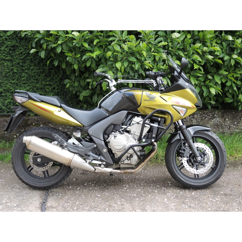 Engine guards RDMOTO matt black upper + lower pentru HONDA CBF 600 / S 2008-2012