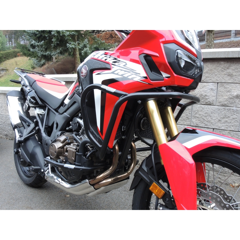Engine guards RDMOTO black upper + lower pentru HONDA CRF 1000 L Africa Twin 2016-2018