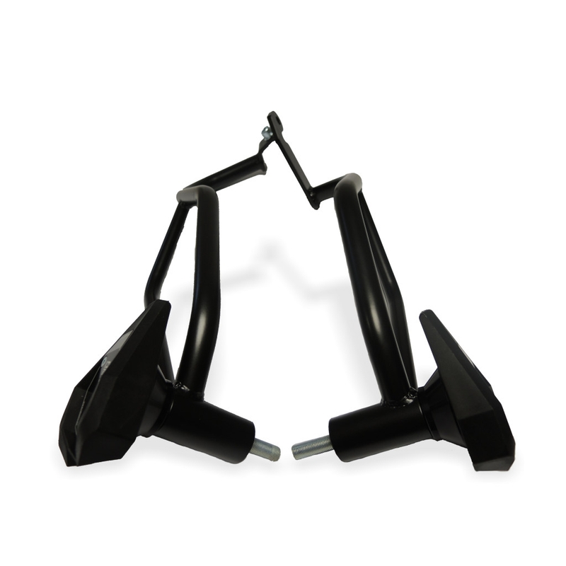 Engine guards RDMOTO matt black with slider SL01 pentru YAMAHA MT-07 700 2014-2023, YAMAHA XSR 700 2014-2023