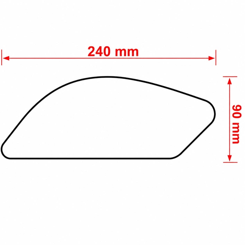 Tankpad lateral Print HDR367 negru