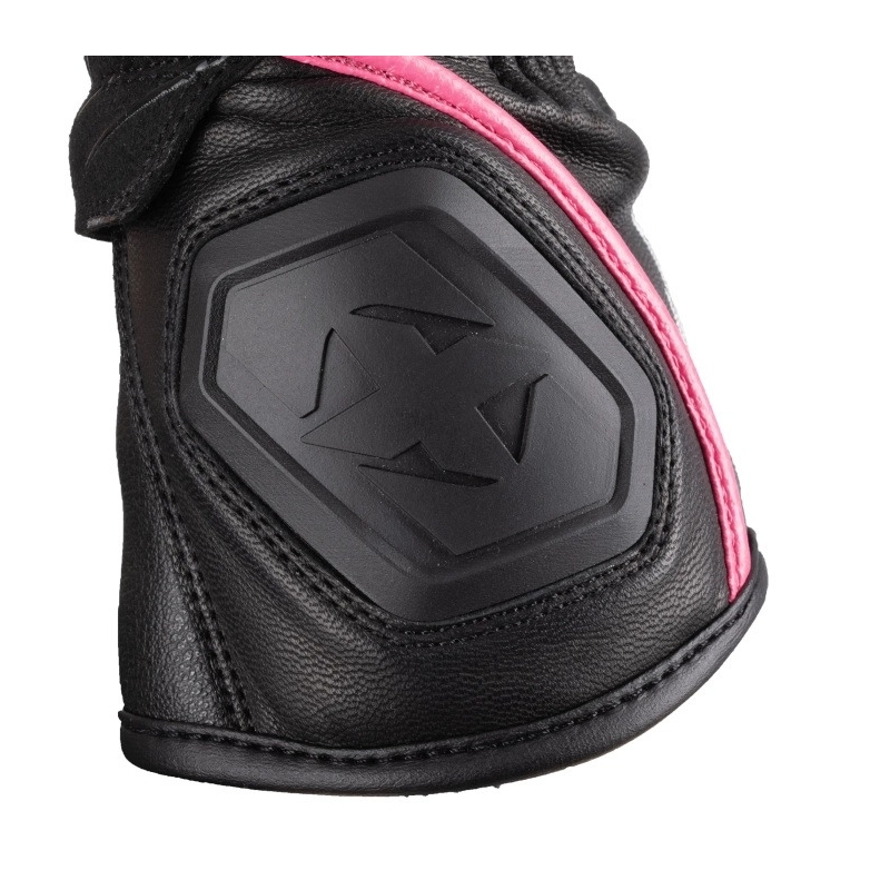 Mănuși de motocicletă pentru femei Oxford RP-5 3.0 negru-alb-roz