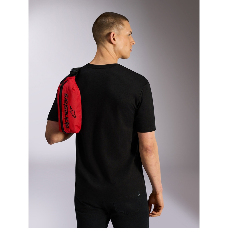 Geantă de centură Alpinestars Only Linear 2L roșu-negru