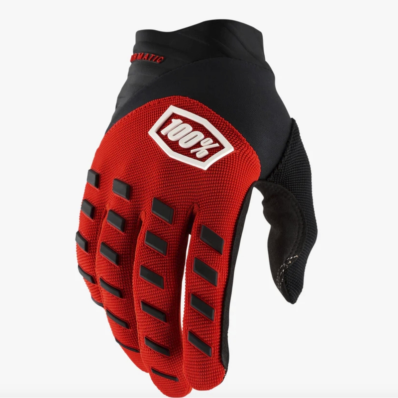 Mănuși motocross pentru copii 100% Airmatic roșu-negru