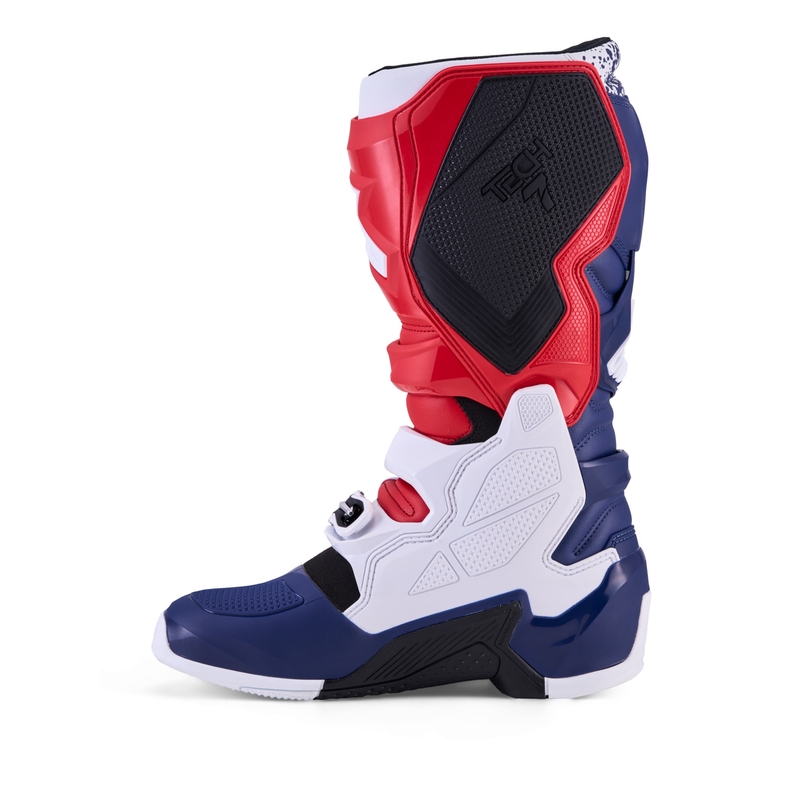 Ghete motocross Alpinestars TECH 7 UNITY roșu-alb-albastru