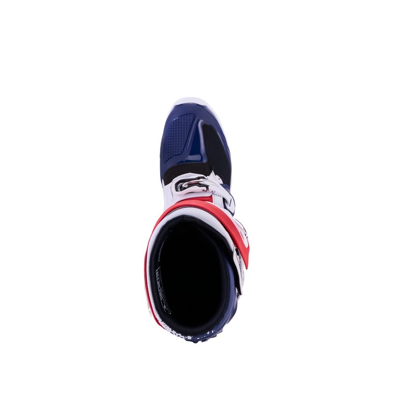 Ghete motocross Alpinestars TECH 7 UNITY roșu-alb-albastru