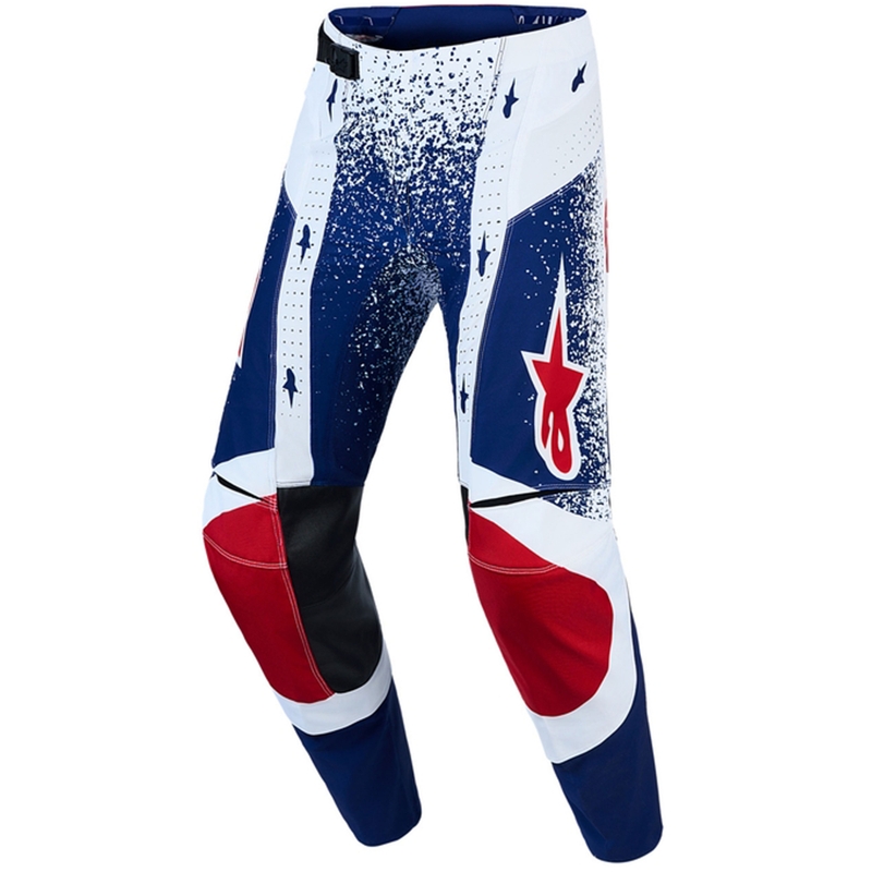 Pantaloni motocross Alpinestars Techstar Limited Edition Unity roșu-alb-albastru