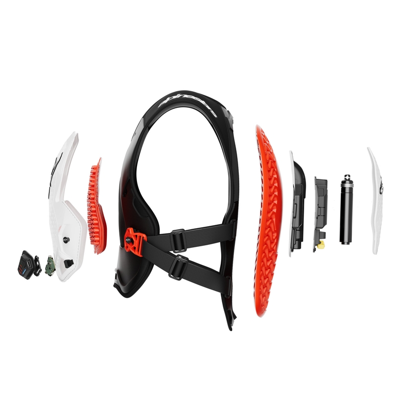 Vestă airbag Alpinestars TECH-AIR®MX Plasma, alb-negru-roșu