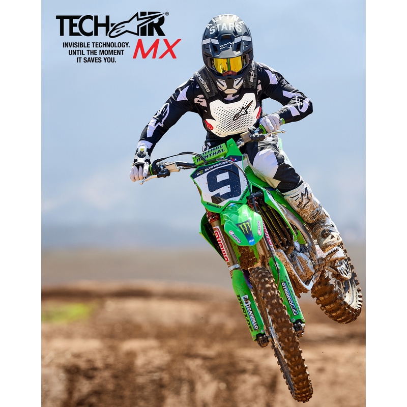 Vestă airbag Alpinestars TECH-AIR®MX Plasma, alb-negru-roșu