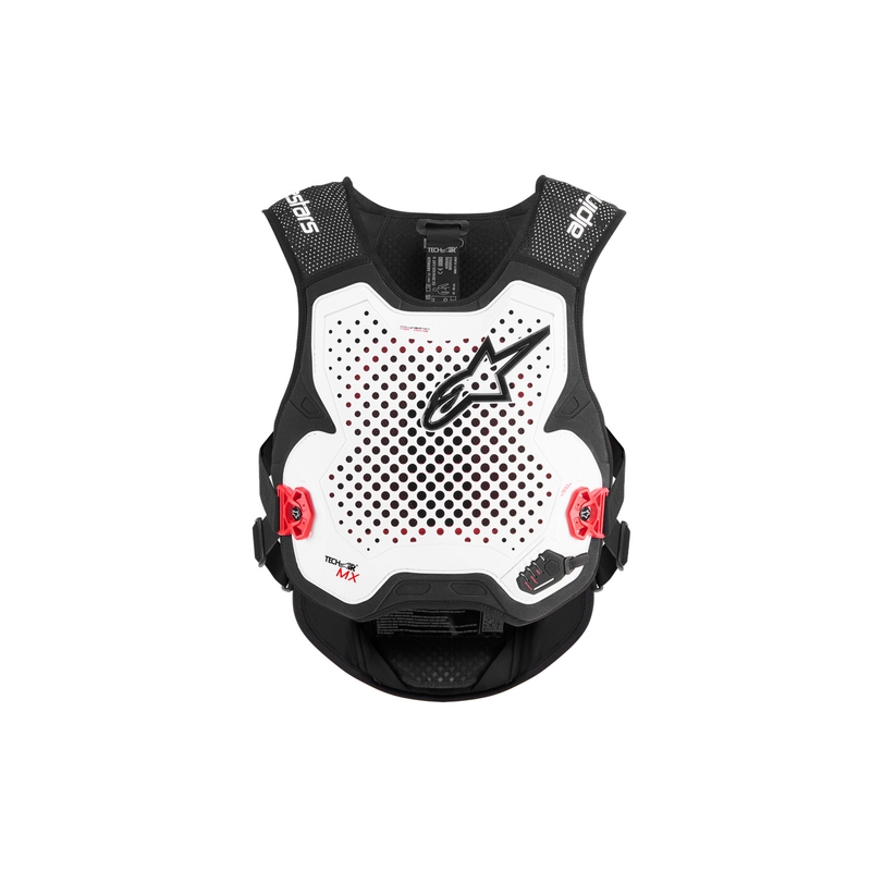 Vestă airbag Alpinestars TECH-AIR®MX Plasma, alb-negru-roșu