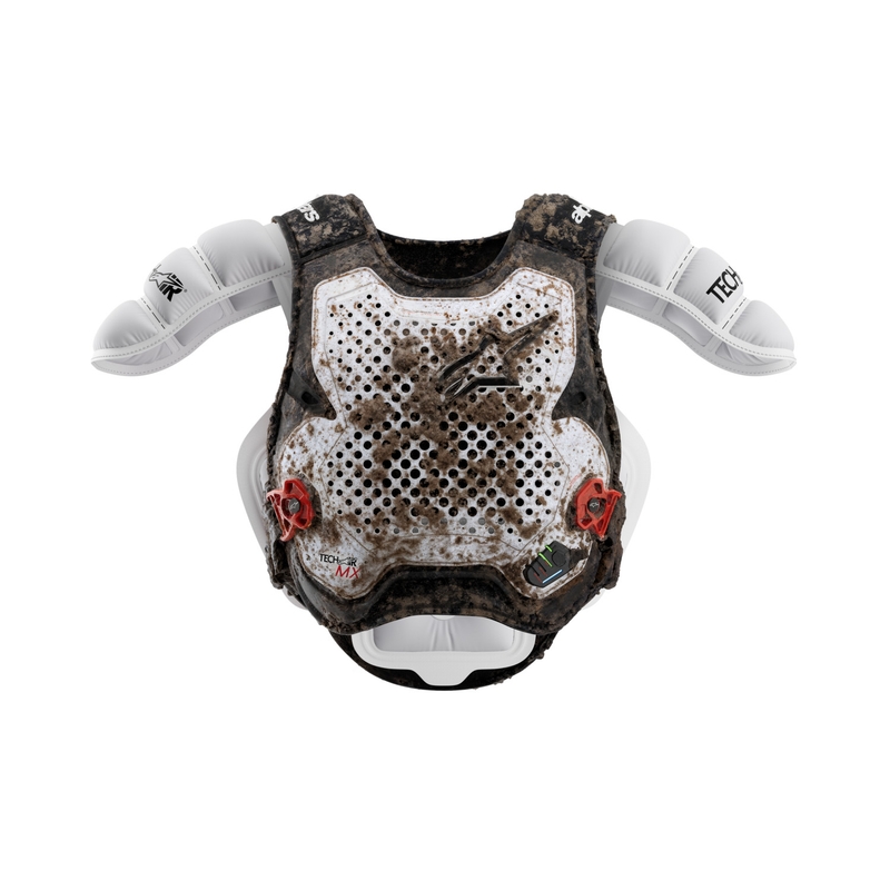 Vestă airbag Alpinestars TECH-AIR®MX Plasma, alb-negru-roșu