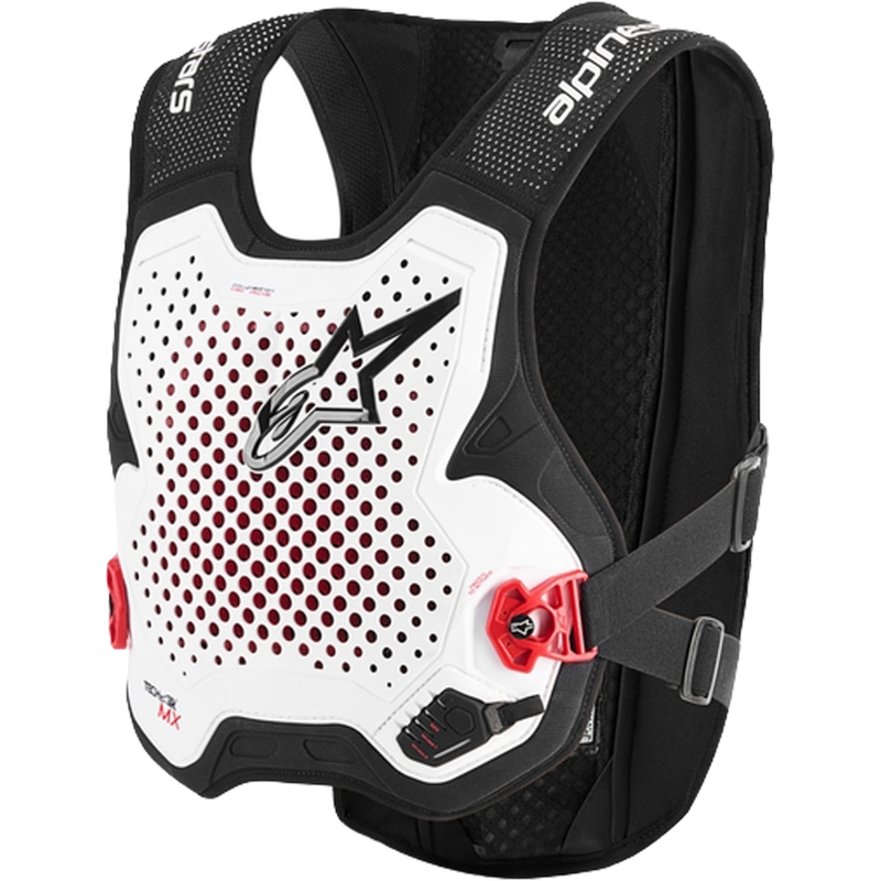 Vestă airbag Alpinestars TECH-AIR®MX Plasma, alb-negru-roșu