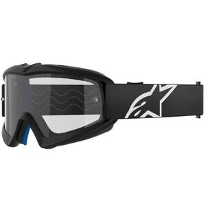 Ochelari de motocross pentru copii Alpinestars Vision Youth Corp negri cu lentile transparente
